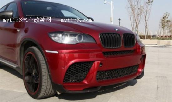 视觉效果相当强烈 宝马X6改装performance前杠hamann排气图1 