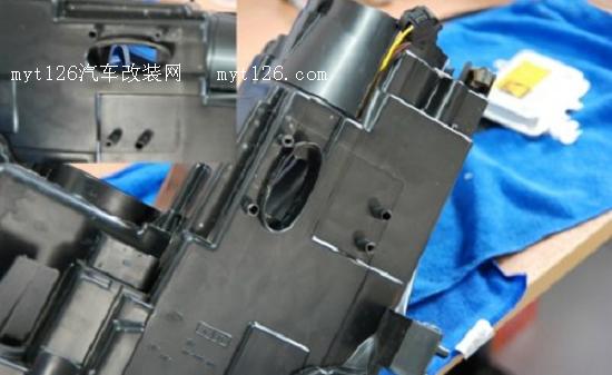 奔腾B70改装Q5双光透镜氙气灯 原装位安装图11 