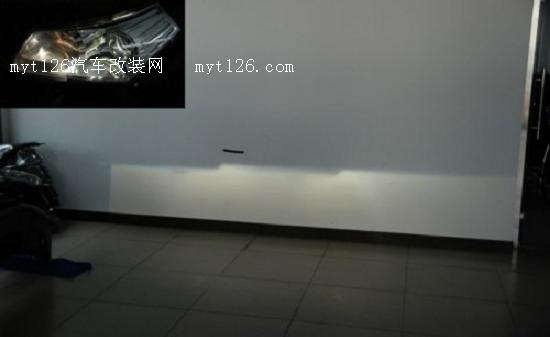 奔腾B70改装Q5双光透镜氙气灯 原装位安装图23 