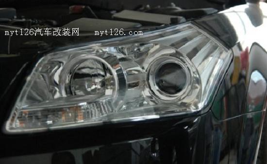 奔腾B70改装Q5双光透镜氙气灯 原装位安装图28 