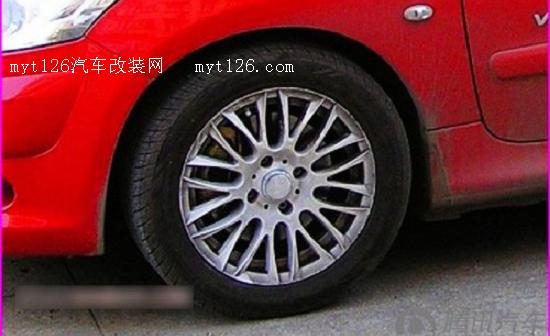 只为一个“炫”字 雪铁龙C2 改283mm前盘及降低车身作业图7  