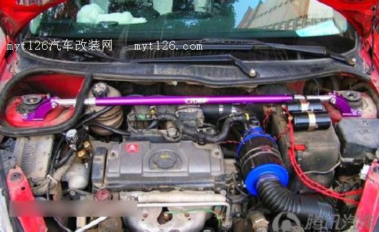 只为一个“炫”字 雪铁龙C2 改283mm前盘及降低车身作业图20  