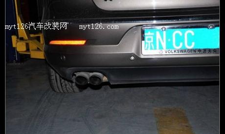 大众CC改装irmscher原装进口四出尾排+后唇+短簧作业图2 www.t139.com