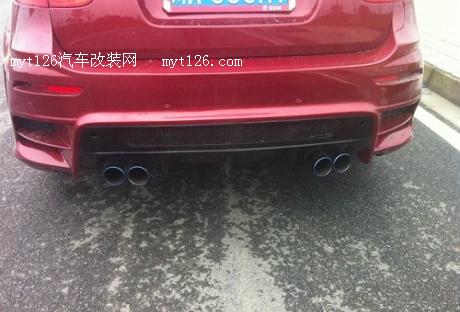 宝马X6改装双边四出排气 终极公路强悍图22 www.t139.com