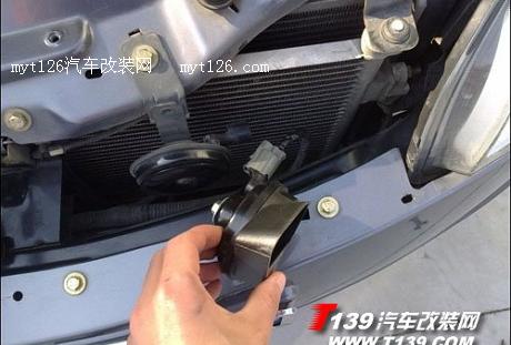 风云2安装蜗牛喇叭 完美甩掉盆式喇叭