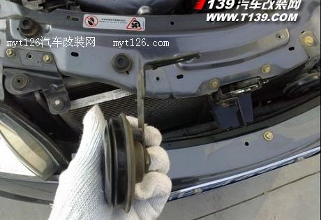 风云2安装蜗牛喇叭 完美甩掉盆式喇叭