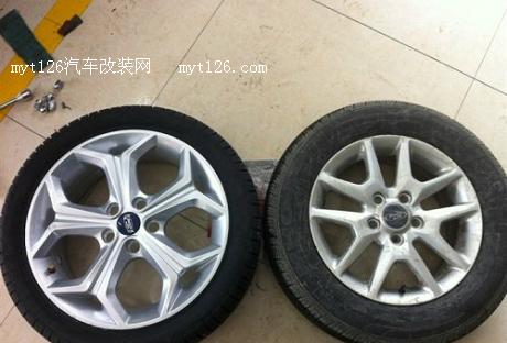 福克斯更换17寸大脚及卡钳喷漆图6 