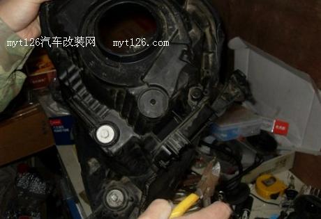 飞度加装电装蜗牛喇叭及双光透镜氙气大灯 