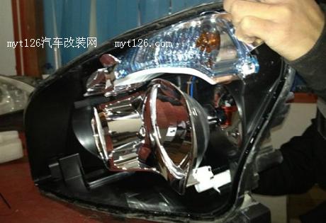 逍客改装海拉3双光透镜 拥有4远光图5  