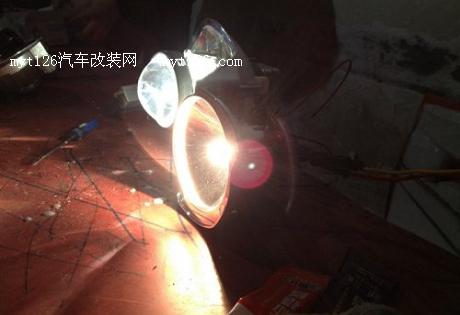 逍客改装海拉3双光透镜 拥有4远光图8  