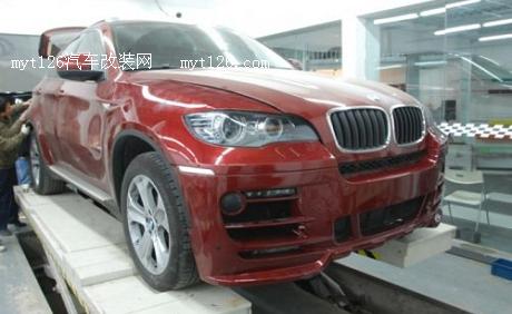 绿色旋风席卷而来 宝马X6升级ECU及亚光绿作业图10  
