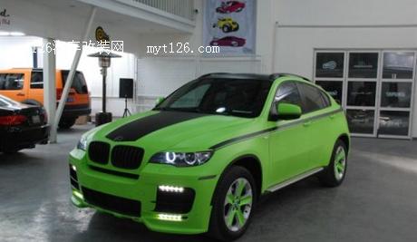 绿色旋风席卷而来 宝马X6升级ECU及亚光绿作业图17  
