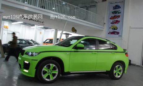 绿色旋风席卷而来 宝马X6升级ECU及亚光绿作业图18  