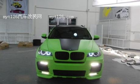 绿色旋风席卷而来 宝马X6升级ECU及亚光绿作业图19  