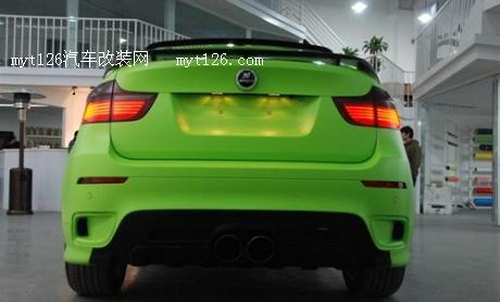 绿色旋风席卷而来 宝马X6升级ECU及亚光绿作业图21  