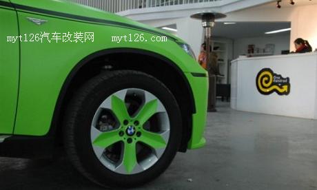 绿色旋风席卷而来 宝马X6升级ECU及亚光绿作业图25  