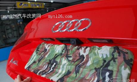奥迪A4L加装倒车导航一体机图7  